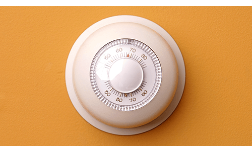 Thermostat Set at Warmer Temperature for Winter