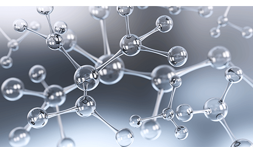 Illustration of protein molecules in the human body Illustration of protein molecules in the human body