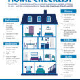 Infographic of a house with rooms highlighted with tips to prevent older adults from falling