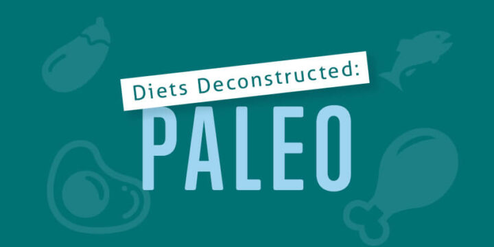 Infographic that says Diets Deconstructed: Paleo