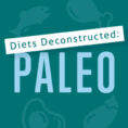 Infographic that says Diets Deconstructed: Paleo