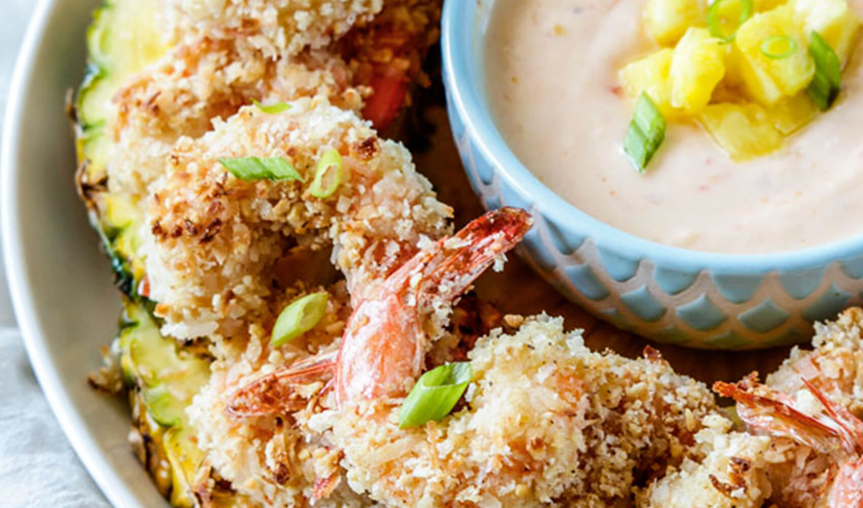 Coconut Cashew Shrimp with Pineapple Sweet Chili Dip
