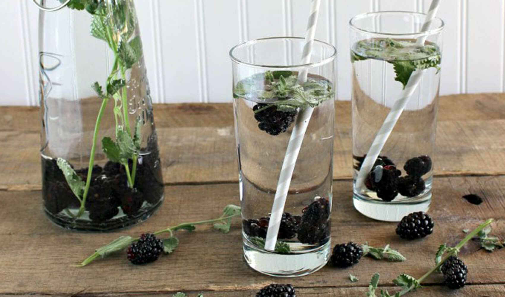 Blackberry Mint Infused Water