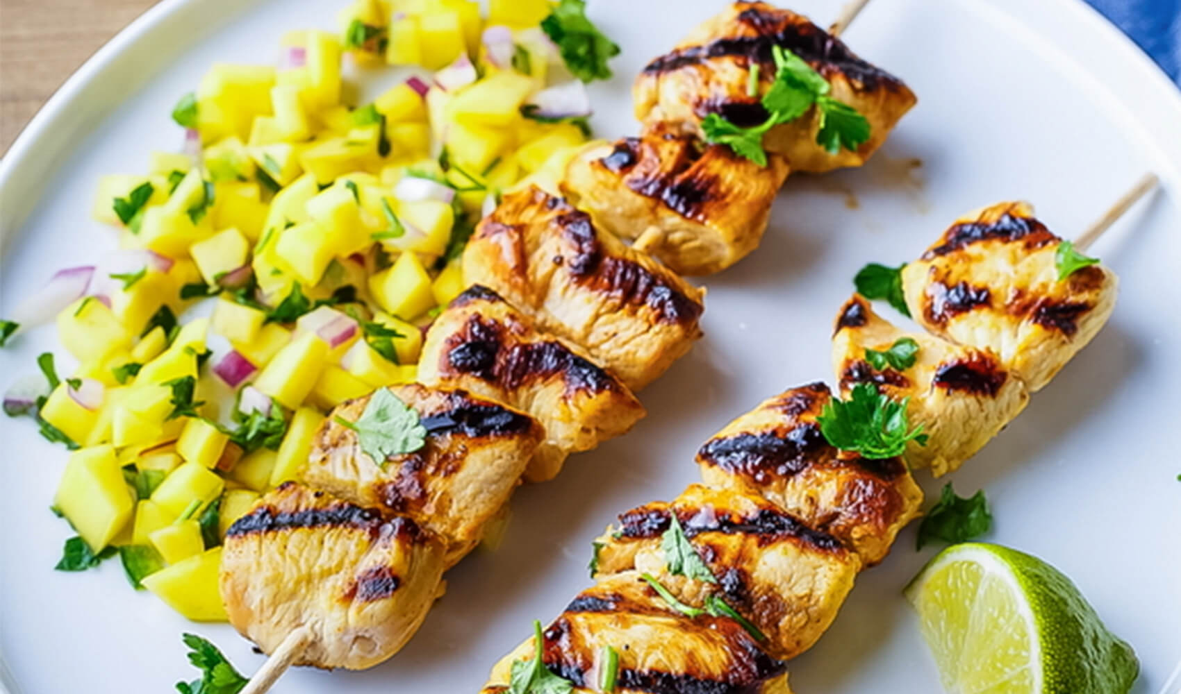 Honey-Lime Grilled Chicken Skewers