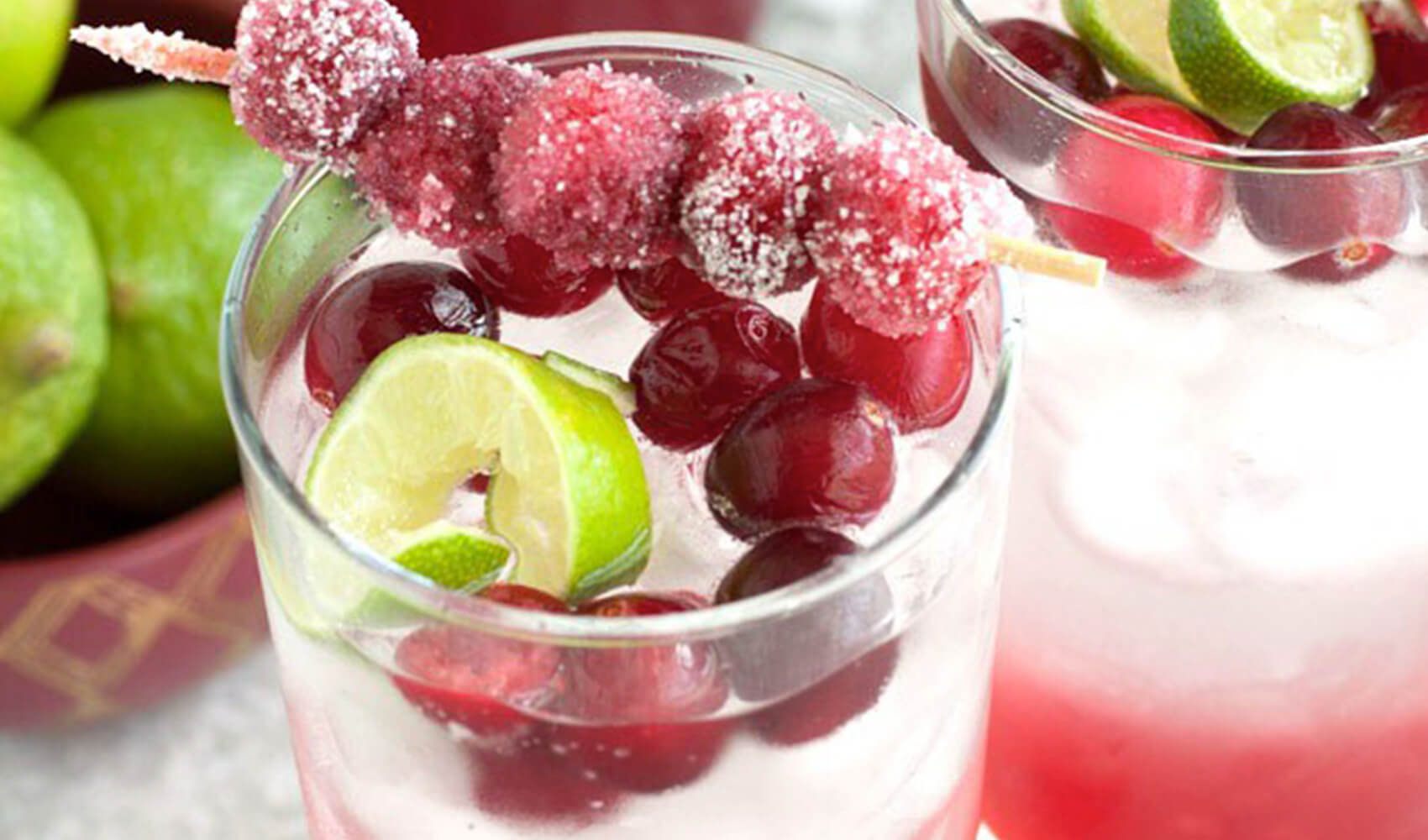 Sparkling Cranberry Lime Mocktail
