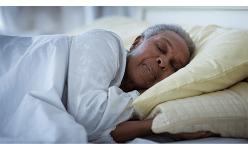 Older woman sleeping Older woman sleeping