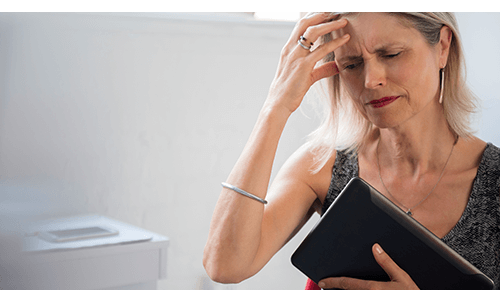 Woman exhausted Woman exhausted