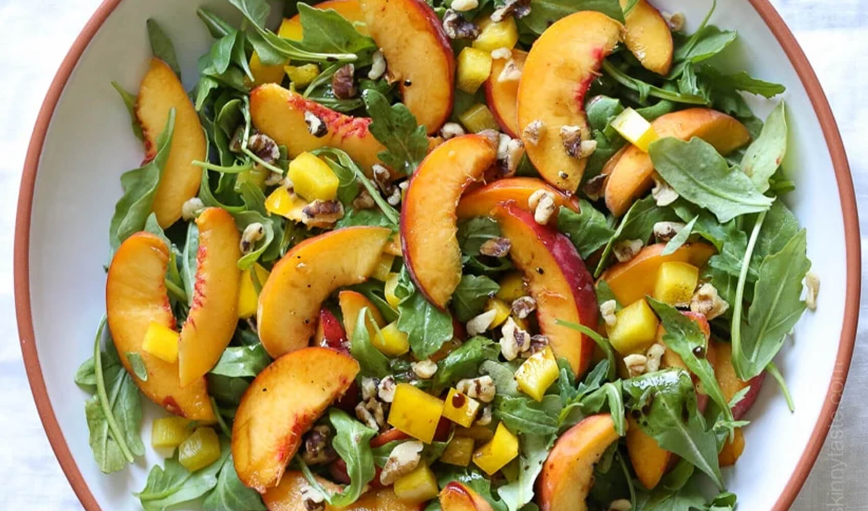 Peach Arugula Salad