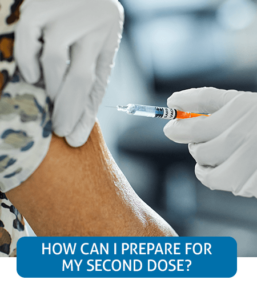 Go to Fast Facts page about preparing for the second dose of the COVID-19 vaccine