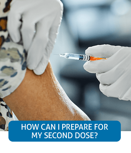 Go to Fast Facts page about preparing for the second dose of the COVID-19 vaccine Go to Fast Facts page about preparing for the second dose of the COVID-19 vaccine