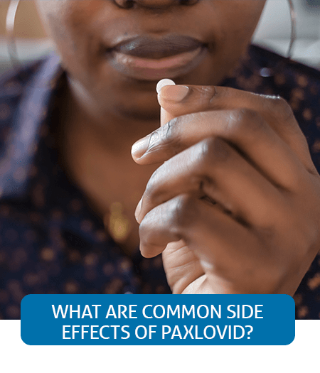 Go to Fast Facts page about the side effects of Paxlovid