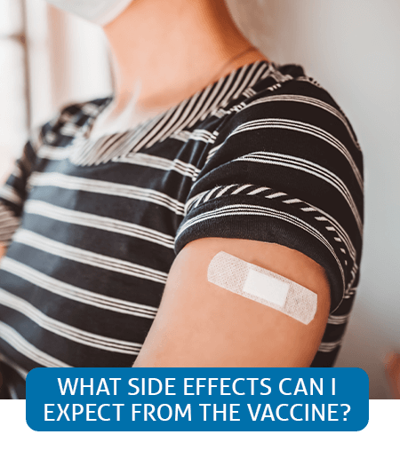 Go to Fast Facts page about side effects from the COVID-19 vaccine Go to Fast Facts page about side effects from the COVID-19 vaccine