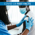 Person receiving COVID-19 booster vaccine