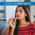 Person taking an at-home COVID test