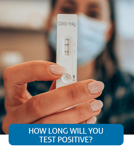 Go to Fast Facts page about how long you will test positive for COVID-19