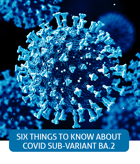 Go to Fast Facts page about Six things to know about COVID sub-variant BA.2
