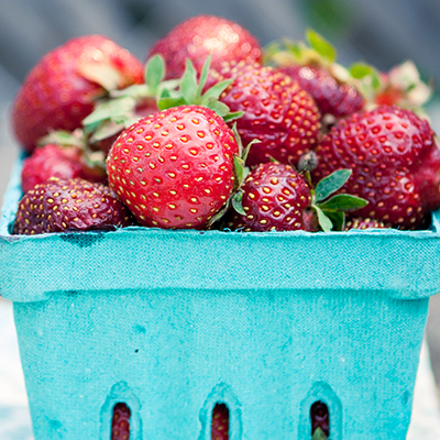 Basket of strawberries