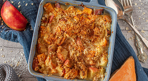 Baked Sweet Potatoes and Apples