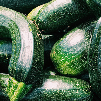 Group of Zucchini close up