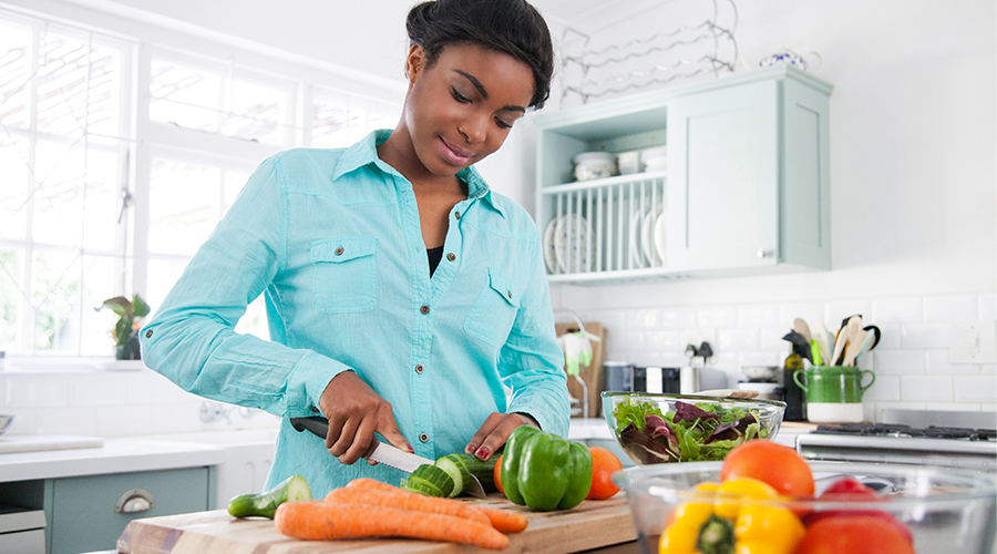 Woman cooking
