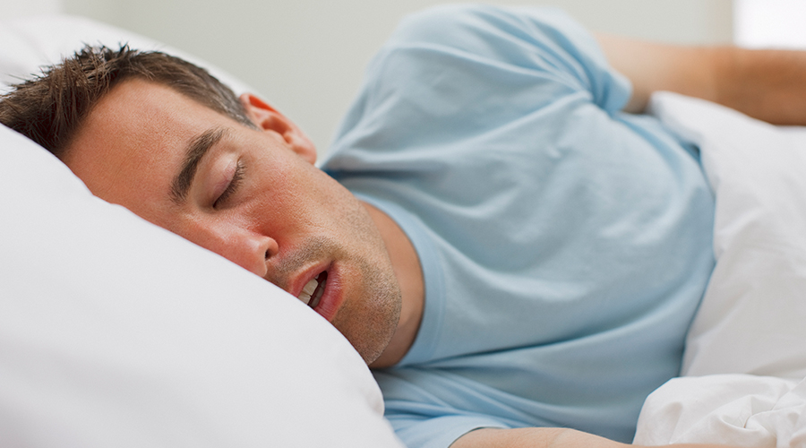 man sleeping
