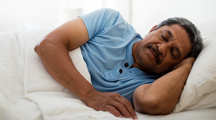 man sleeping