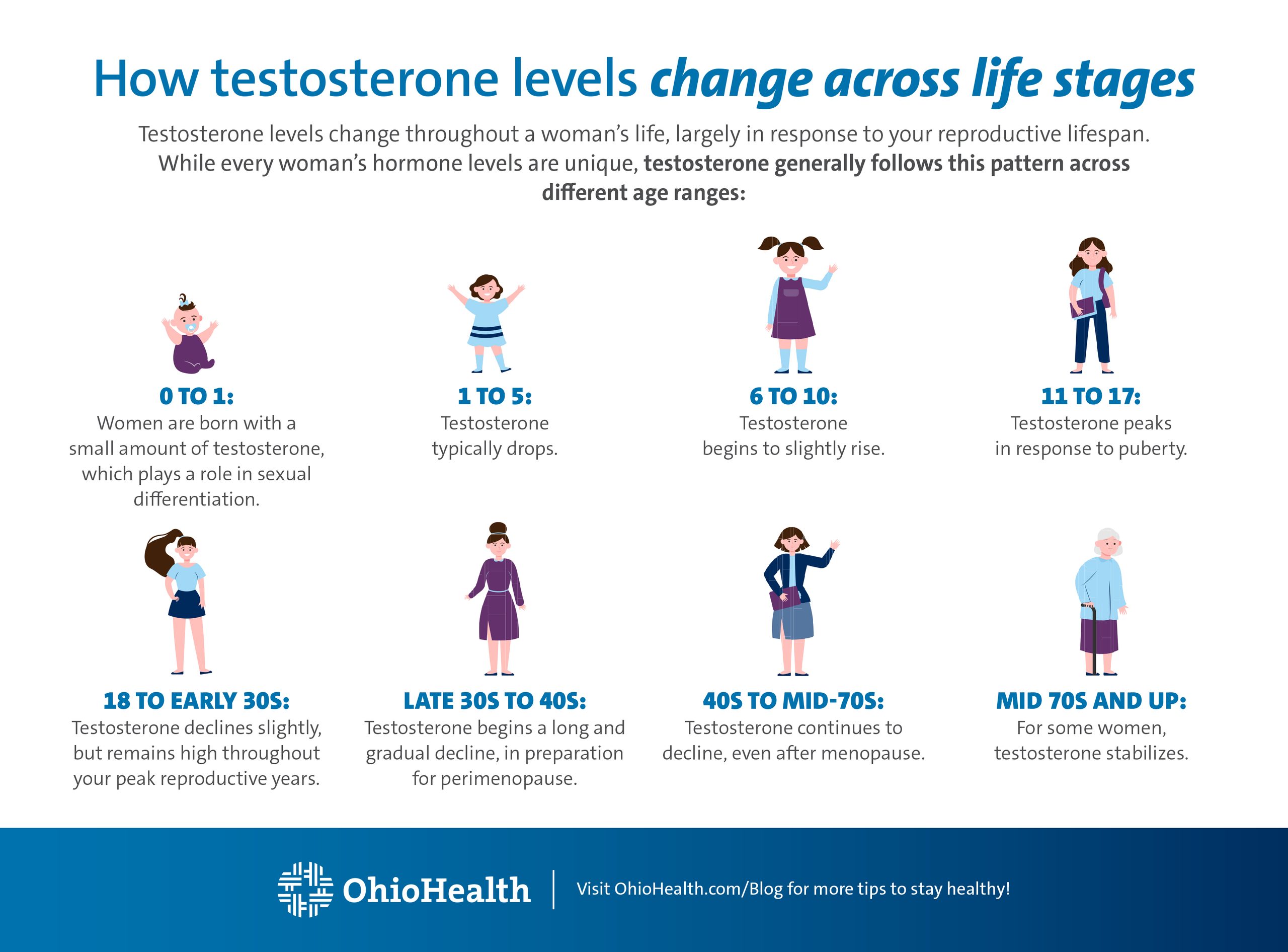 Testosterone infographic