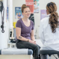 Woman at a doctor's appointment